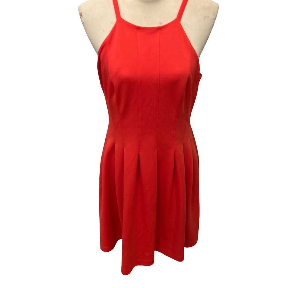 Calvin Klein Vibrant Pink Mini Pleated Dress Women’s Size 10